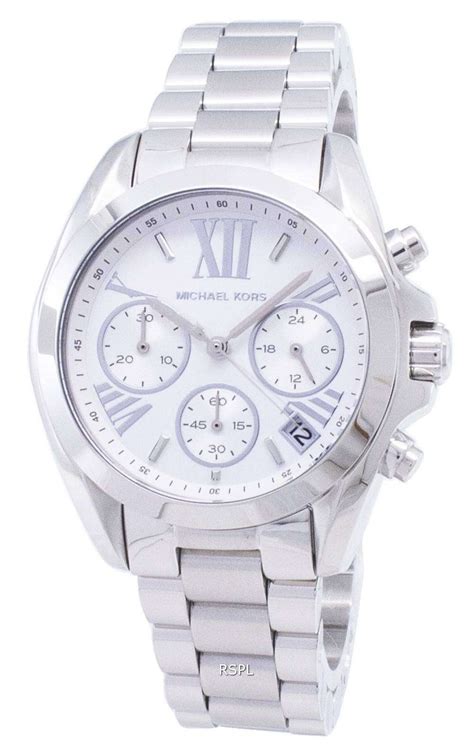 michael kors ladies silver watch|michael kors chronograph watch silver.